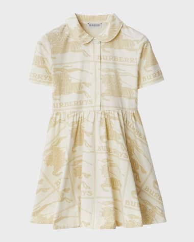 Burberry Girl's Aggie EKD Peter Pan Collar Dress, Size 4-14