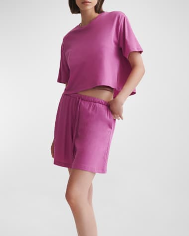 Skin Cropped Cotton Carter & Camille Pajama Set