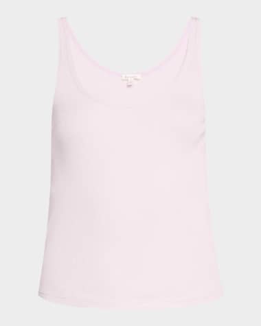 Skin Ruffle-Trim Cotton Pajama Set