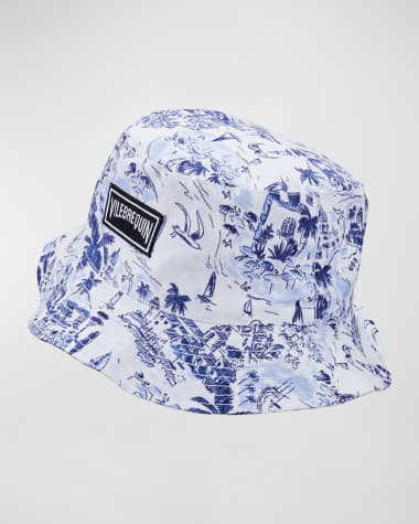 Vilebrequin Men's Riviera Linen Bucket Hat