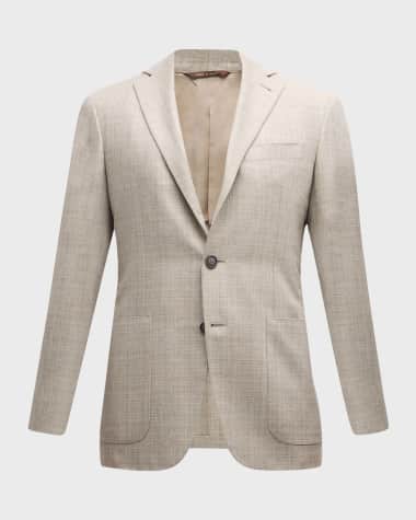 Canali Men's Textured Silk Blazer