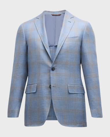 Canali Men's Plaid Cashmere-Blend Sport Coat