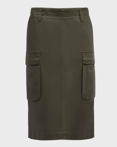 Vince Utility Knee-Length Cargo Skirt