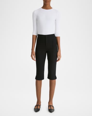 Vince Mid-Rise Slim-Fit Capris