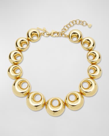 Lele Sadoughi Graduated Medallion Necklace