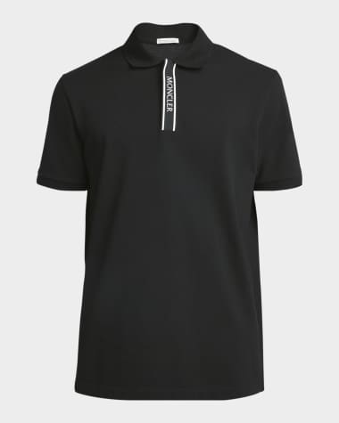 Moncler Men's Logo Placket Polo Shirt