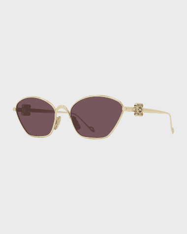 Loewe Anagram Metal Cat-Eye Sunglasses
