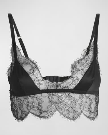 Dolce&Gabbana Wireless Lace & Satin Triangle Bra