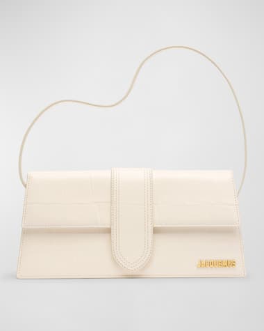 Jacquemus Le Bambino Long Croc-Embossed Shoulder Bag