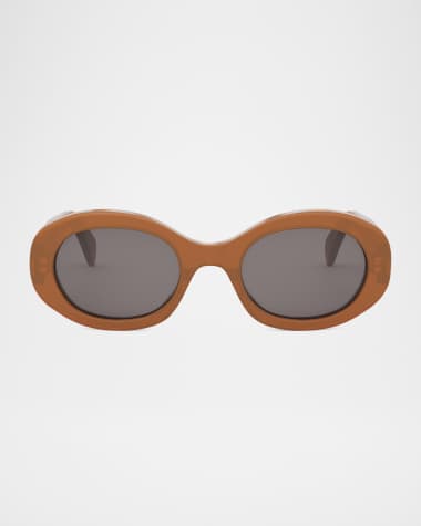 Celine Triomphe Acetate Oval Sunglasses