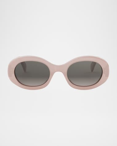 Celine Triomphe Acetate Oval Sunglasses
