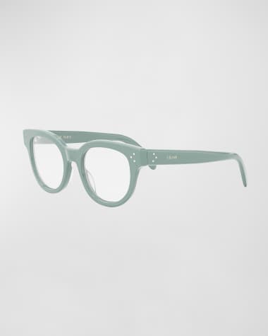 Celine Bold 3 Dots Acetate Round Glasses