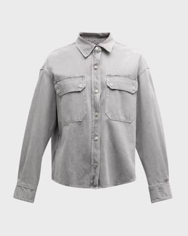 AGOLDE Gwen Slice Denim Shirt