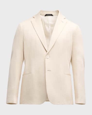 Giorgio Armani Men's Textured Silk Sport Coat
