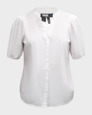 PAIGE Arra Short-Sleeve Top