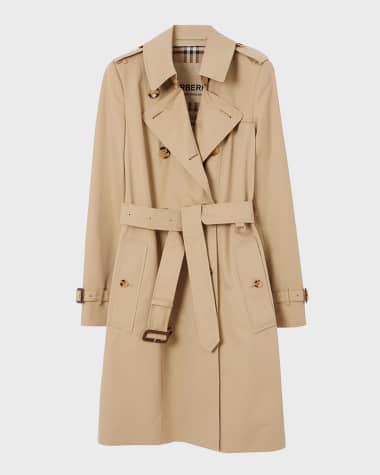 Burberry Chelsea Belted Double-Breasted Trench Coat