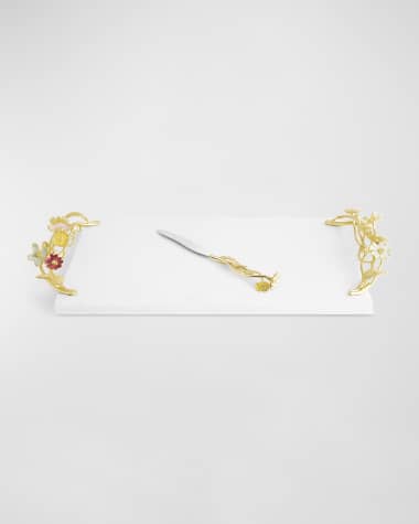 Michael Aram Wildflowers Cheeseboard with Knife