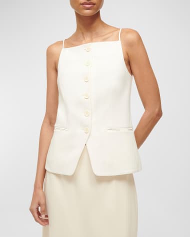 STAUD Una Tailored Vest Top