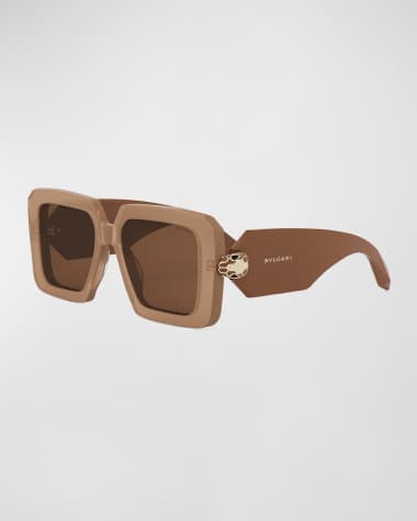 BVLGARI Serpenti Geometric Sunglasses
