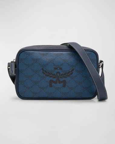 MCM Men's Lauretos Coated Canvas Crossbody Bag