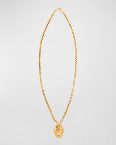 Jenna Blake 18K Gold Vertical Mariner Necklace