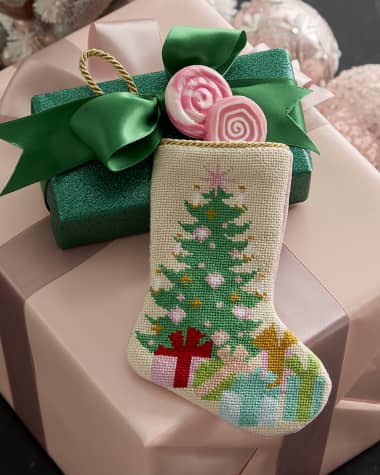 Bauble Stockings x Sainty Nelsen "The Christmas Morning" Mini Bauble Stocking