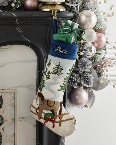 Bauble Stockings x Sainty Nelsen "The Calder Cowboy" Christmas Stocking, Personalized