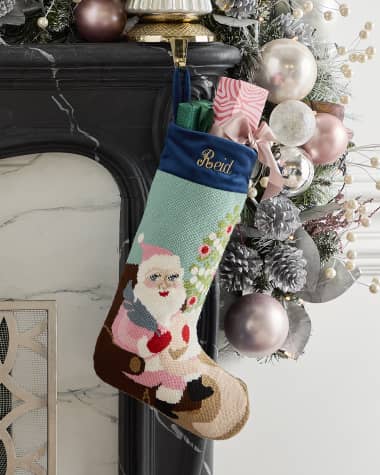 Bauble Stockings x Sainty Nelsen "Santa Baby" Christmas Stocking, Personalized