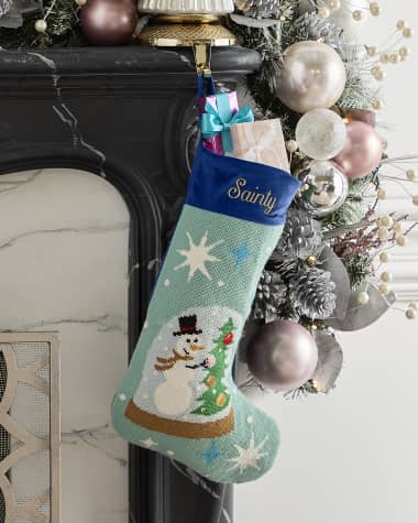 Bauble Stockings x Sainty Nelsen "The Most Wonderful Time of the Year" Christmas Stocking, Personalized