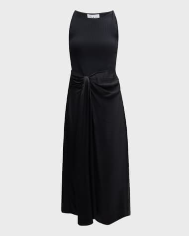 Tanya Taylor Reid Draped Midi Dress