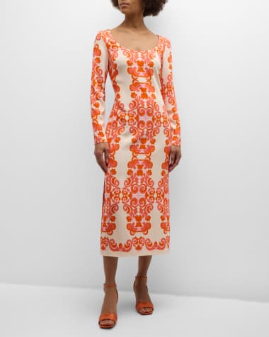 Cara Cara Adley Scoop-Neck Midi Sheath Dress