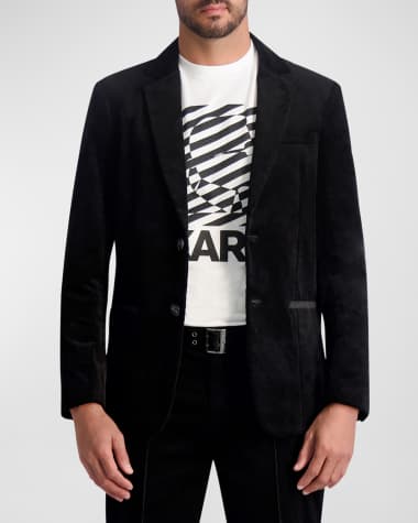 Karl Lagerfeld Paris Men's Corduroy 2-Button Blazer