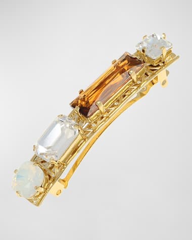 L. Erickson Caspio Crystal French Barrette