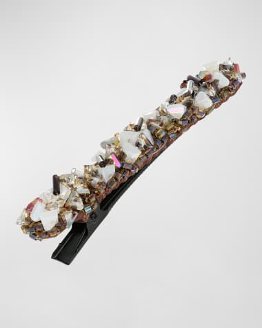 L. Erickson Jana Embellished Duckbill Clip