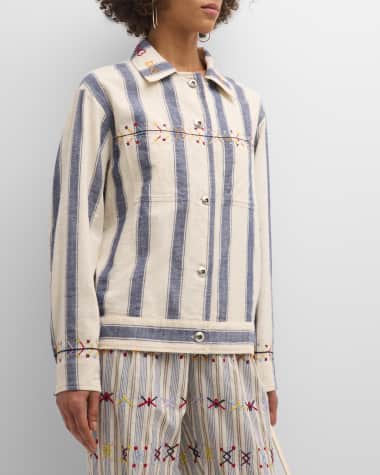 Alix of Bohemia Seba Arrow Stripe Embroidered Jacket