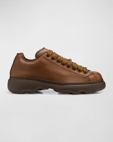 Burberry Men's Ranger Leather Hiking Sneakers