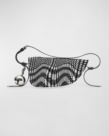Burberry Shield Small Sling Houndstooth Shoulder Bag