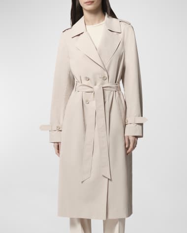Soia & Kyo Ultra-Light Water-Repellent Packable Trench Coat