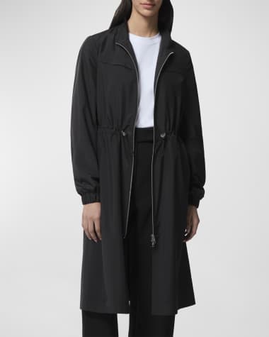 Soia & Kyo Ultra-Light Water-Repellent Packable Trench Coat