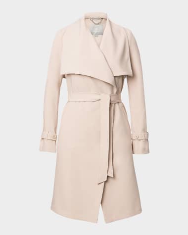 Soia & Kyo Essential Drapey Trench Coat