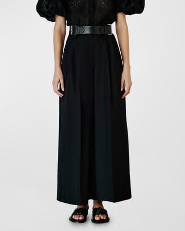 Dice Kayek High-Rise Pleated Wide-Leg Pants