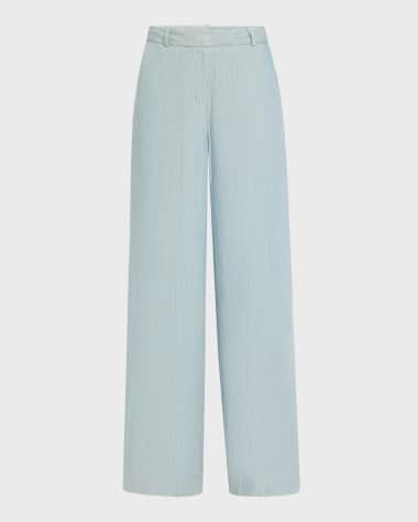 Kobi Halperin Lydia Heathered Straight-Leg Pants