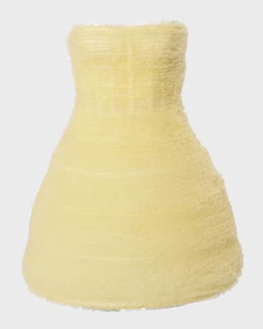 Carolina Herrera Sequined Pleated Tulle Strapless Mini Dress