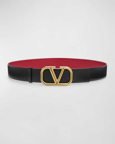 Valentino V-Logo Signature Reversible Leather H40 Belt