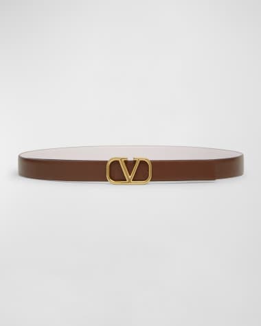 Valentino V-Logo Signature Reversible Leather H20 Belt