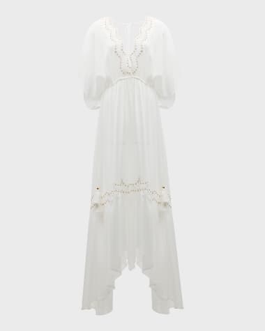 Ramy Brook Opal Semi-Sheer Maxi Dress