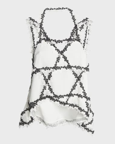 Koche Strappy Lace Halter Top
