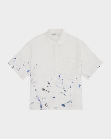 Domrebel Men's Monday Splatter Short-Sleeve Shirt