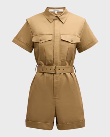 FRAME Utility Short Jumpsuit
