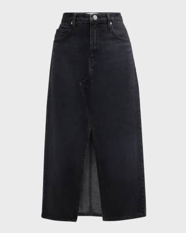 FRAME The Midaxi Denim Skirt